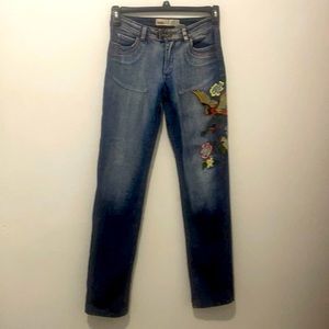 I.Q. Premium Denim Jeans with Embrodery Size 3/4.